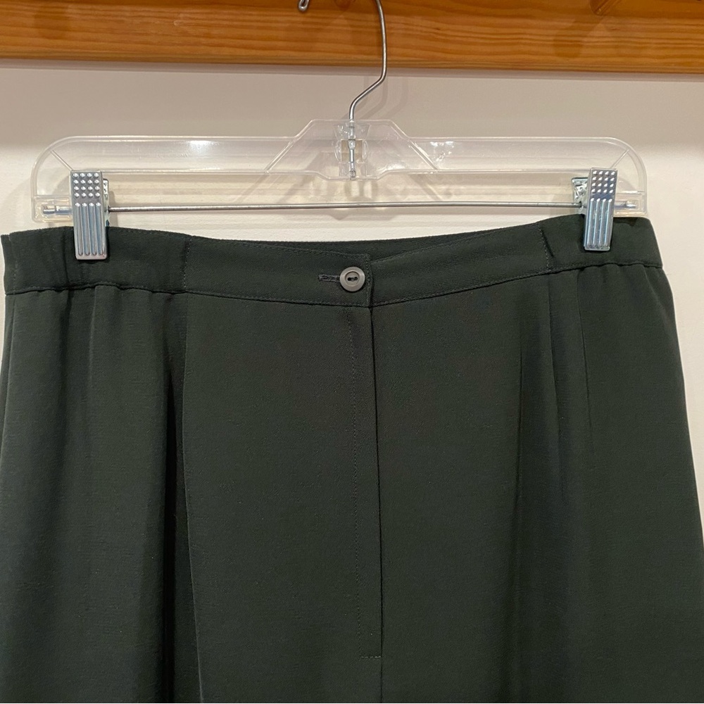 Vintage 80s 90s Canadian Union Label Pencil Skirt Jewel Tone Hunter Grn Size 12 - Picture 9 of 16
